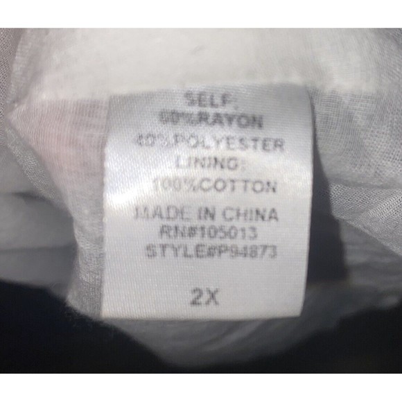 Andree By Unit Dress Women’s Size 2X Black White - Picture 5 of 8